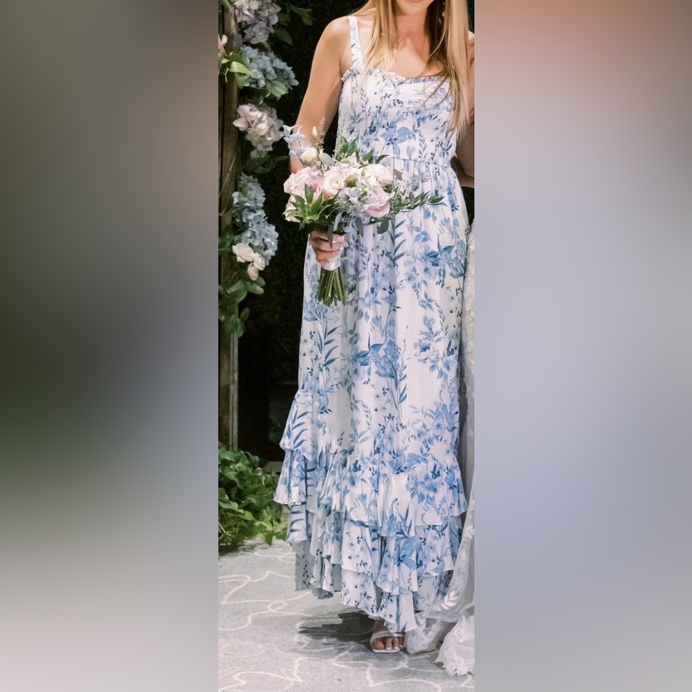 Yumi Kim Lunar Garden Cyan Trisha Dress